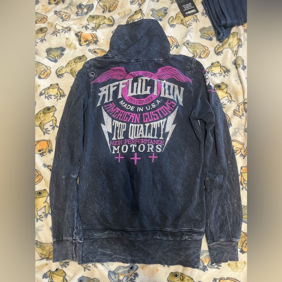 bling affliction zip up - Picture 1 of 4